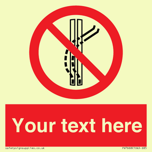 Custom prohibition Do not leave the tow track